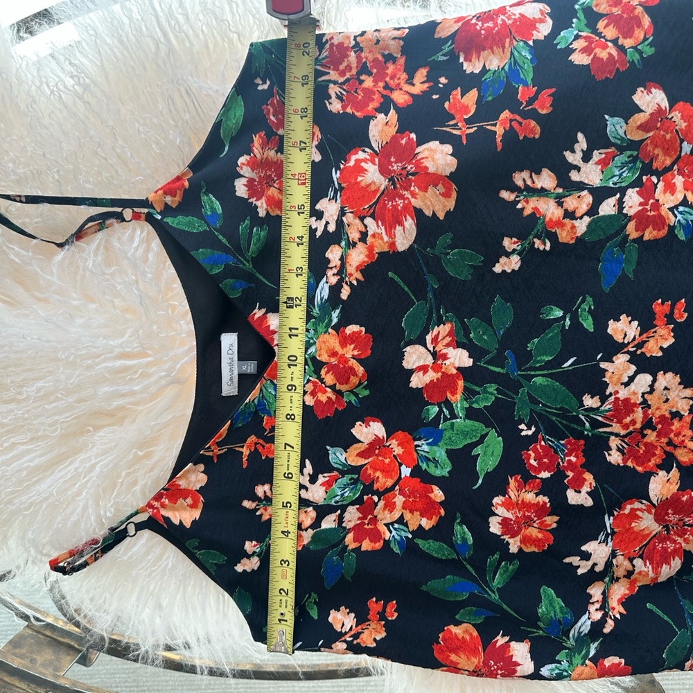 Floral Black Camisole Top - Picture 6 of 6